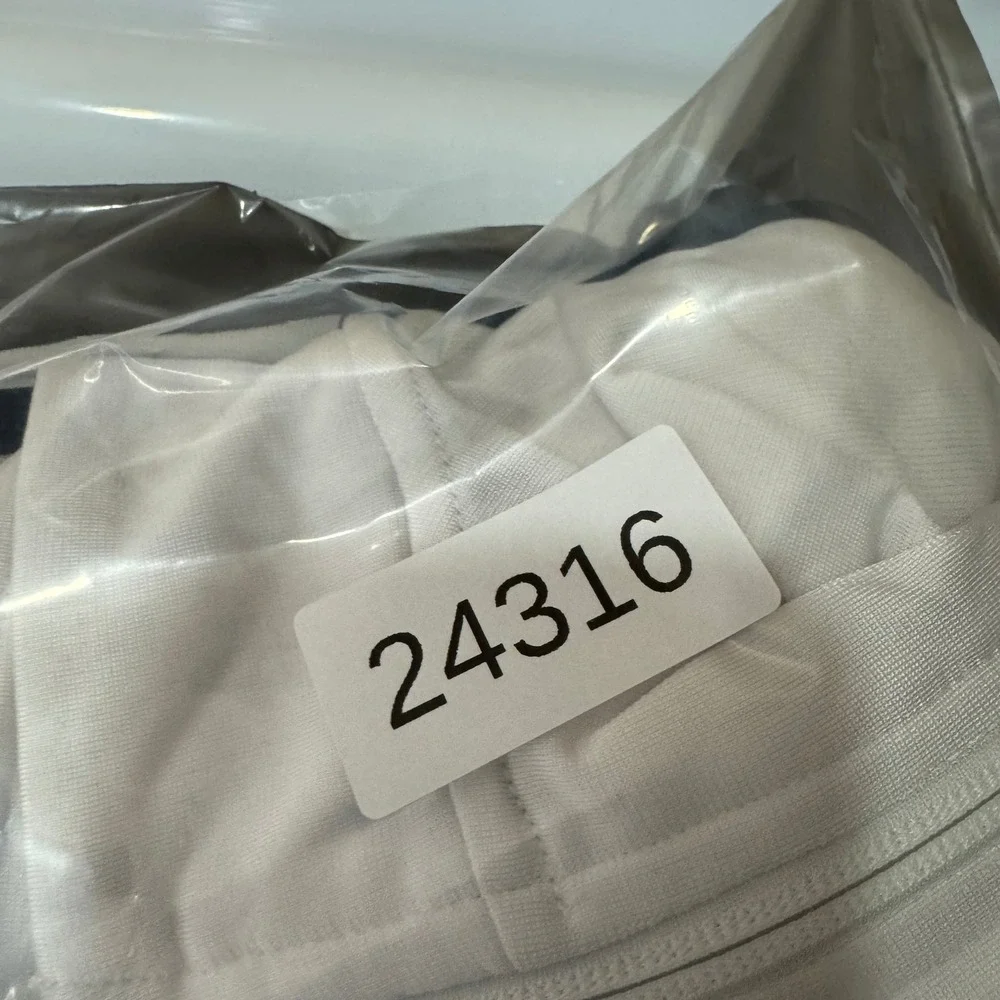 Adidas Track Jacket Mens Size M White Black Stripe Primegreen Full Zip Athletic